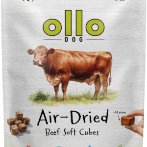 Ollo Air-Dried Beef Soft Cubes - przysmaki dla psa z Wołowiny - 80g