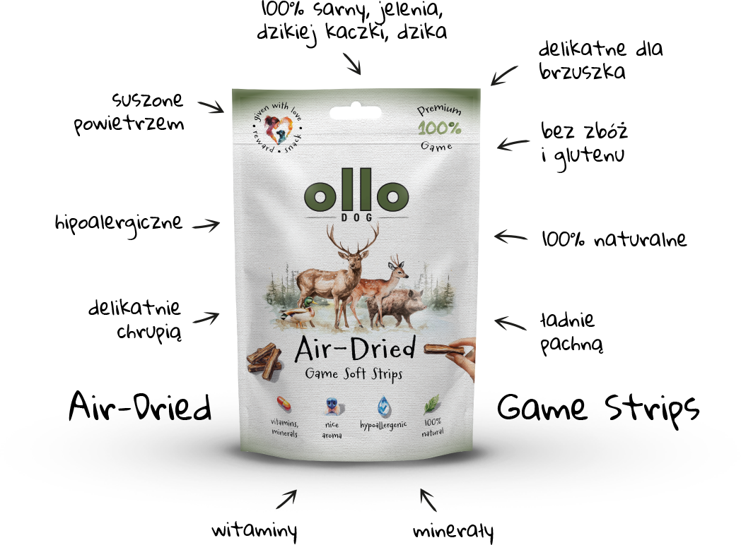Ollo Air-Dried Game Strips-arrows